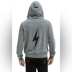 Aviator Nation BOLT HOODIE - HEATHER GREY